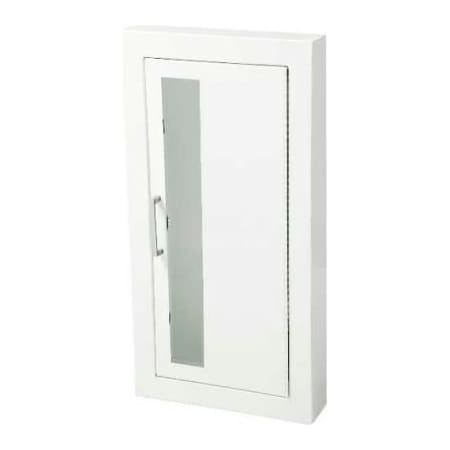 Activar Construction Products Group Activar Inc. Steel Fire Rated Fire Extinguisher Cabinet, Vertical Acrylic Window, Semi-Recessed 1016V10FX